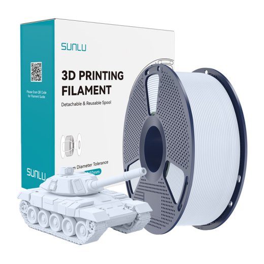 Sunlu PLA+ High-Speed White filament
