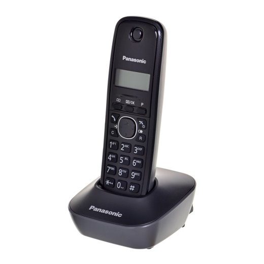 Panasonic KX-TG1611 must DECT-telefon kõneija tuvastusega