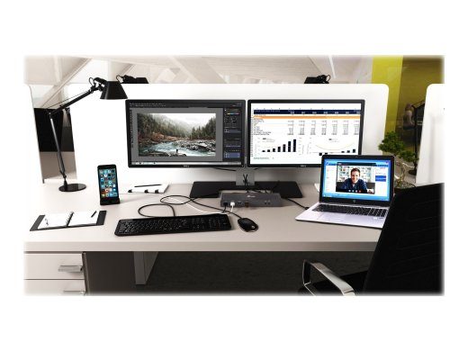 I-TEC USB 3.0/USB-C Dualdock 1x 5K 2x 4K 60Hz 2x HDMI 2x DP 1x GLAN 6x USB 3.0 1x Audio/Mic Jack Kensington ühildub TB 3-ga
