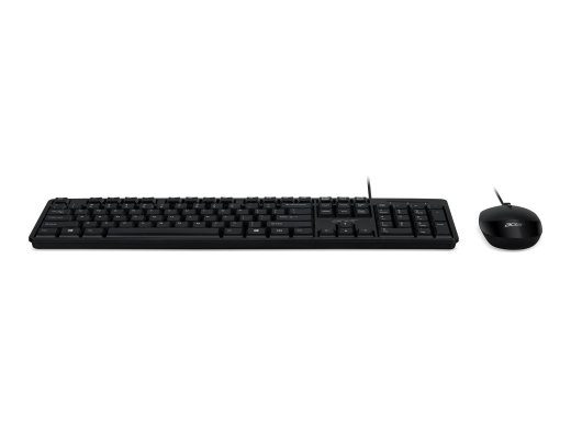 Acer Combo 100, AKW900 + AMW920 Keyboard and Mouse Set Wired Mouse included US International must Retail Pack