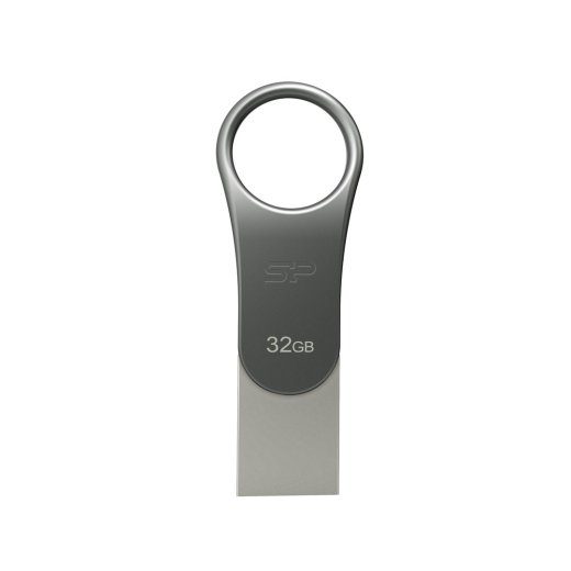 Silicon Power Mobile C80 USB flash drive 32 USB Type-A / USB Type-C 3.0 Titanium