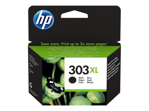 HP 303XL must 600-leheküljeline tindikassett T6N04AE