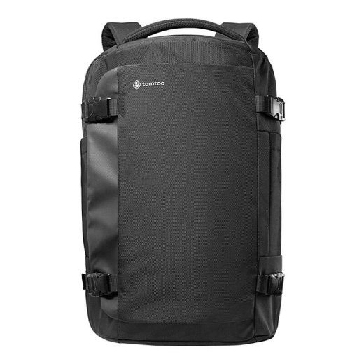 Kelioninė nešiojamojo kompiuterio kuprinė Tomtoc Navigator-T66 17"/40L (juoda)