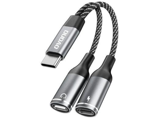 Dudao L13C+ 2-in-1 USB-C kuni USB-C adapter