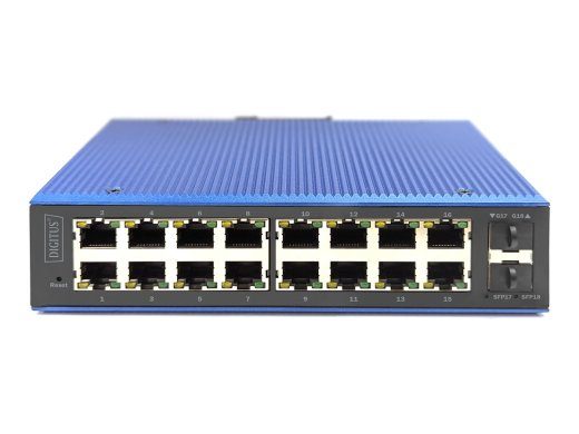 DIGITUS 16-Port Gigabit Ethernet PoE