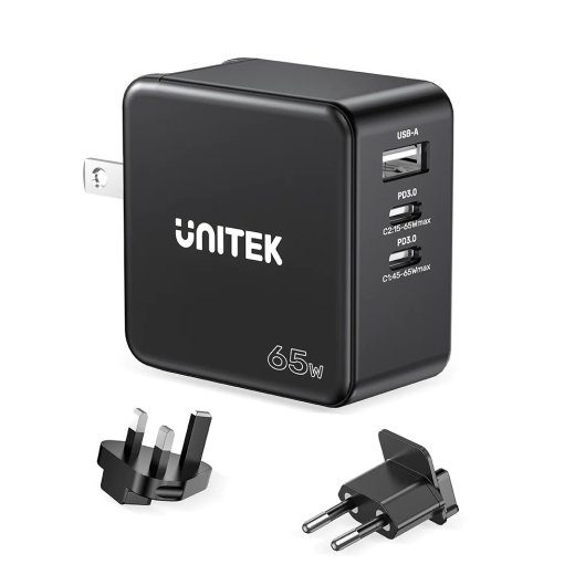 UNITEK P1117B mobiilseadme laadija, must