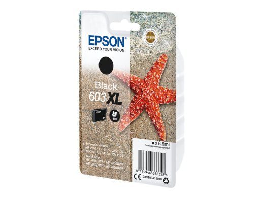 Epson 603XL must 500-leheküljeline tint C13T03A14010