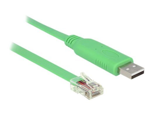 Delock USB seeria kaabel 1.8m Roheline
