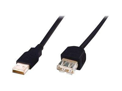 ASSMANN 3m USB pikenduskaabel, must