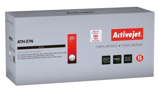 Activejet ATH-37N toner (asendus HP 37A CF237A; Supreme; 11000 lehte; must)