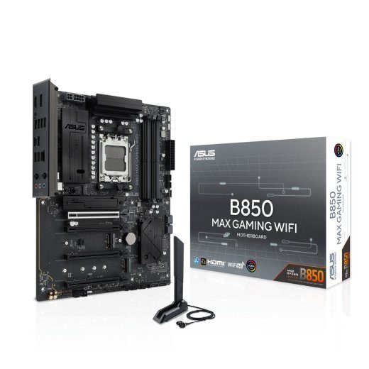 ASUS B850 MAX GAMING WIFI AMD B850 Socket AM5 ATX motherboard