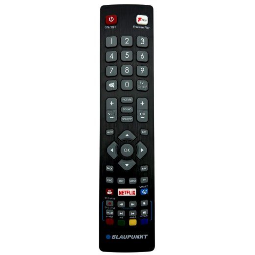 Blaupunkt LXRMC001 TV Original Remote for SHARP/BLAUPUNKT SMART, NETFLIX, YOUTUBE