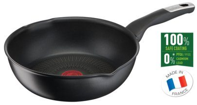TEFAL Multipan G2557572 Piiramatu pann Praadimise läbimõõt 22 cm Sobib induktsioonipliidile Fikseeritud käepide Must - Noir