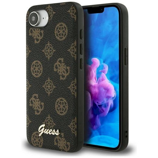 Üksus Guess Peony Script Logo MagSafe iPhone 16e / 17e jaoks / must