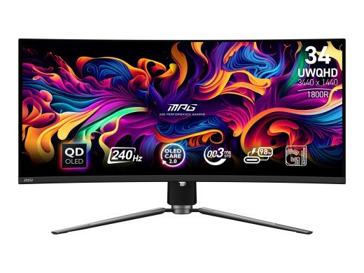 MSI MPG 341CQPX QD-OLED 34.18 3440 x 1440 (UltraWide) HDMI DisplayPort USB-C 240Hz Monitor