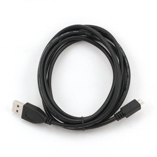 Gembird CCP-MUSB2-AMBM-1M USB 2.0 Micro-USB B kuni USB A must kaabel
