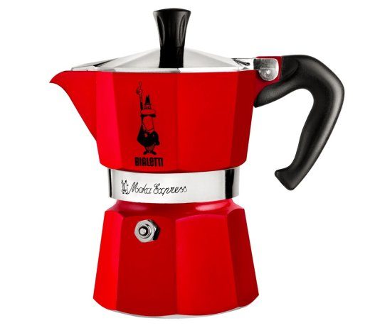 Punane Bialetti Moka Espresso kohvimasin