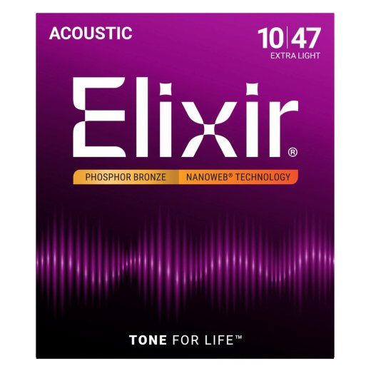 Elixir 16002 Phosphor Bronze Extra Light NW Akustiline Kitarrnöörid (10–47)