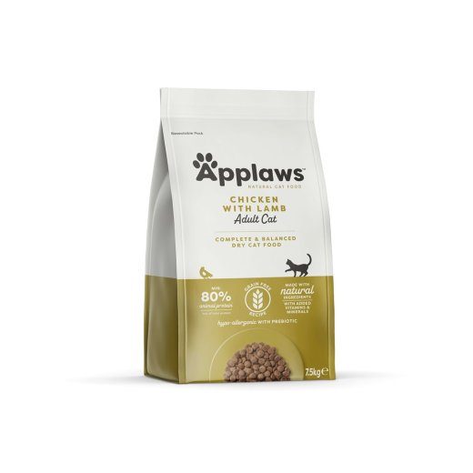 APPLAWS Chicken with lamb - kuiv kassitoit - 7,5kg