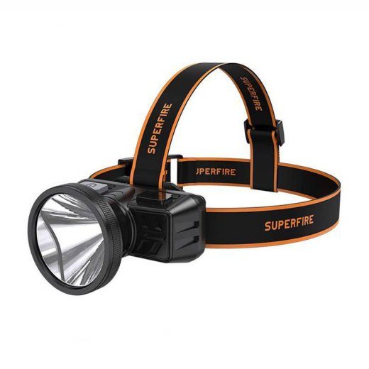 Superfire HL51 peavalgusti taskulamp, 160 lm, micro-USB, 4 režiimi, 300 m