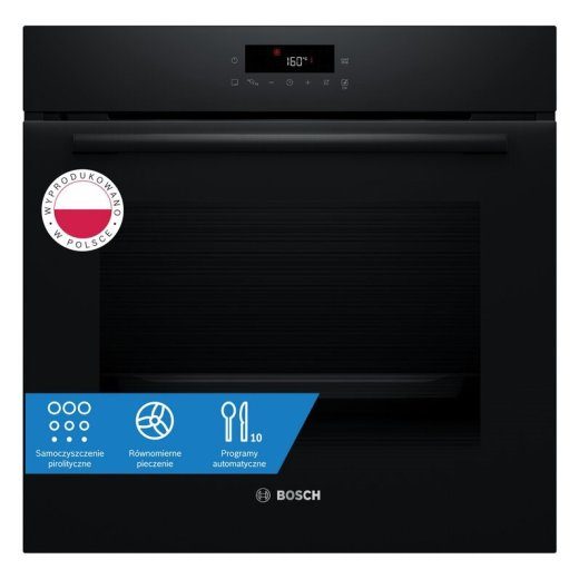 Bosch Serie 2 HBA571BB4 orkaitė 71 L 3600 W Juoda