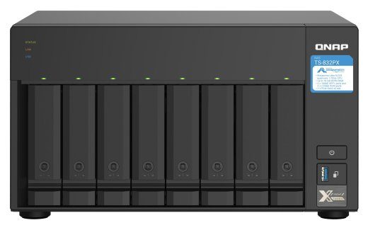 NAS SALVESTUSTORN 8BAY/HDD- TS-832PX-4G QNAP