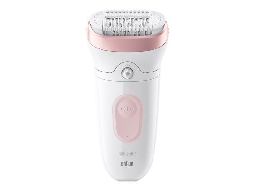 Braun Silk-épil 7 7-030 Epiliatorius Rožinis Baltas