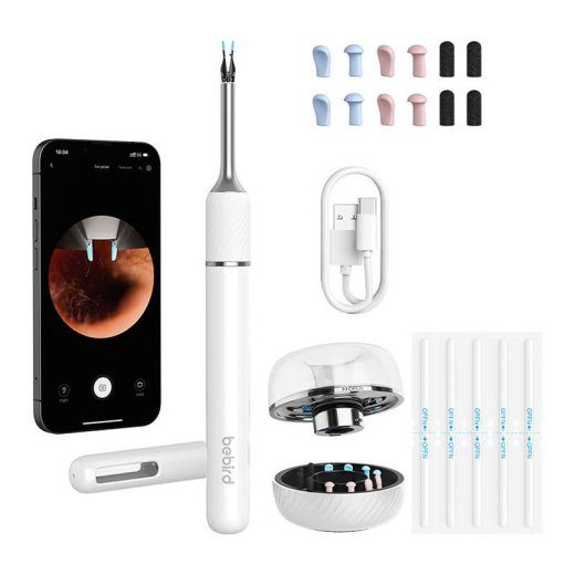 Otoskoop kõrvapuhastuse kaameraga Bebird Note 5 pro (valge)