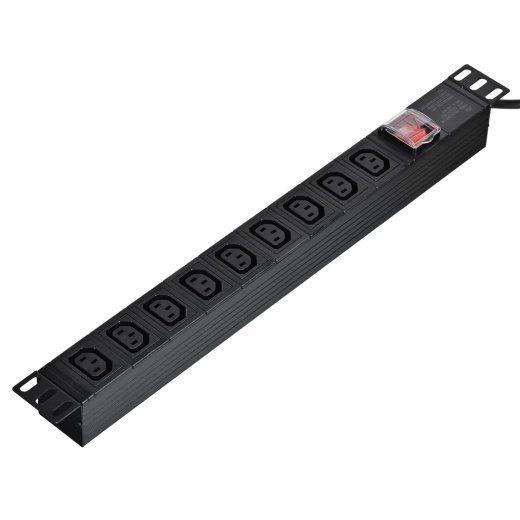 Alantec PZ010 pistikupesa pikendus 1,8 m 9 AC pistikut Sisekasutus Must