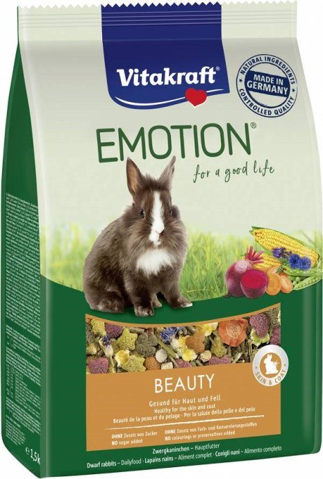 VITAKRAFT EMOTION BEAUTY - kuiv küülikutoit - 600 g
