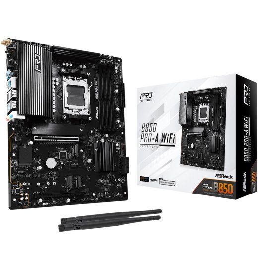 ASRock B850 Pro-A WiFi ATX AM5 emaplaat