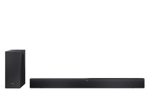Sharp 2.1 Dolby Atmos/DTS Virtual:X Soundbar õhukese juhtmeva alambassiga HT-SBW310 330 W Bluetooth Juhtmevaba ühendus Must