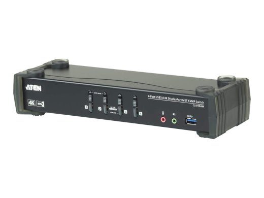 Aten 4-portiline USB3.0 4K DisplayPort KVMP lüliti sisseehitatud MST hubiga CS1924M
