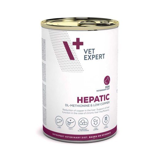VETEXPERT Veterinaarne Dieet Hepatiit Koer - määrdunud koeratoit - 400g