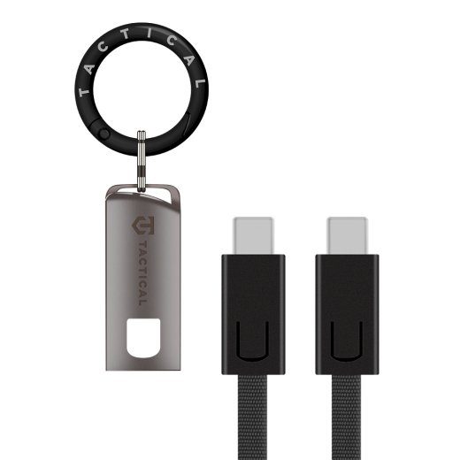 Taktinis OODA Loop kabelis USB-C/USB-C / juodas