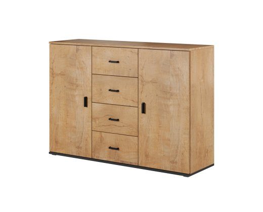 Living room sideboard UNI lefkas oak/black