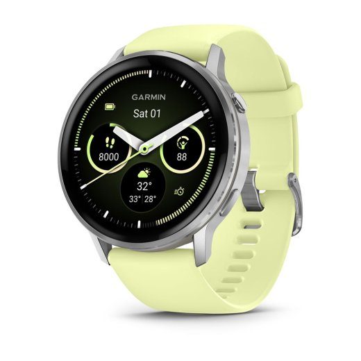 Garmin Venu 010-03014-02 išmanusis laikrodis / sporto laikrodis 3.56 cm (1.4") AMOLED 45 mm Skaitmeninis 454 x 454 pikselių jutiklinis ekranas Sida...