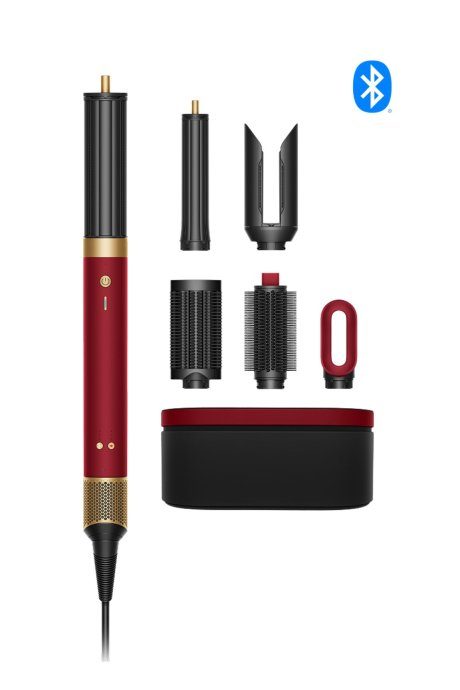 Dyson Airwrap Co-anda 2x tiesus + banguotas multistileris oro srautas auksinė, raudona 1700 W 2 m