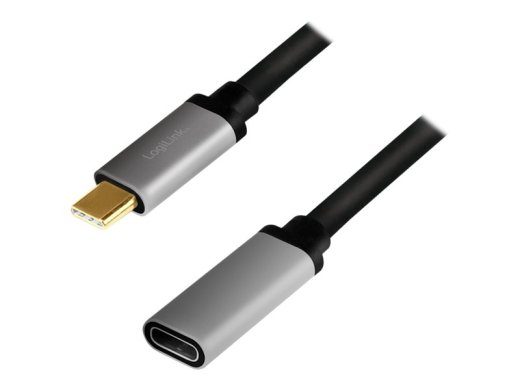 LogiLink USB Type-C pikenduskaabel 50cm must hall