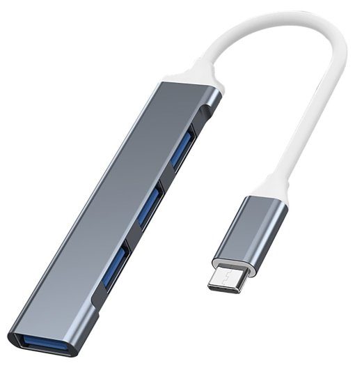 VAKOSS HUB USB-C TC-4125X with 1x USB 3.0 and 3x USB 2.0