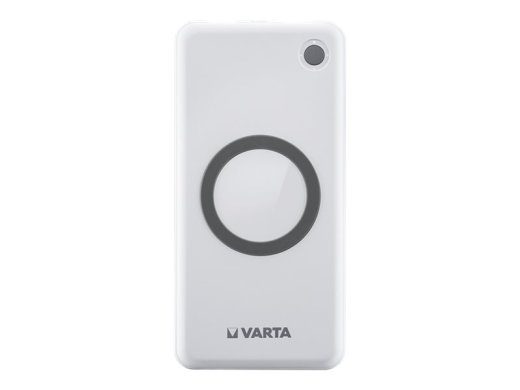 Varta Juhtmeta Laadimisplatvorm/Power Bank 10000mAh 18Watt 1xUSB-A 1xUSB-C Hall Valge
