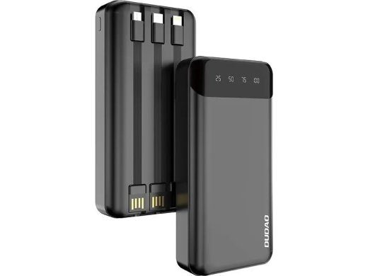 Dudao K6Pro+ 20000mAh 10Watt 3 juhtme võimsuspanda Hõbe
