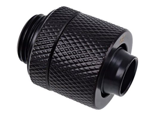 Alphacool Eiszapfen Connector Series Sirge Pistik 13/10mm Vedeljahutussüsteemi Kompressioonliitmik 1-pack Must