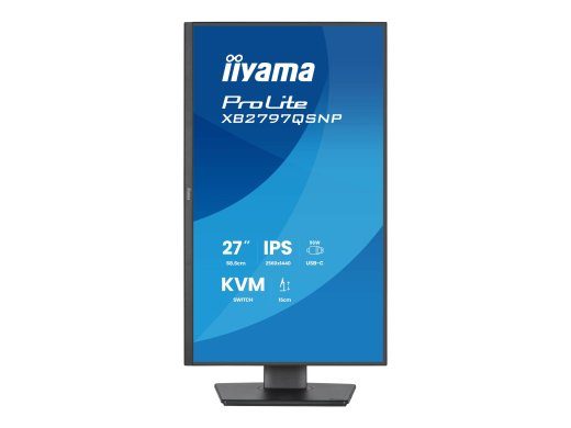 iiyama ProLite XB2797QSNP-B1 27-tolline IPS 2560 x 1440 (2K) HDMI DisplayPort USB-C 75Hz monitor