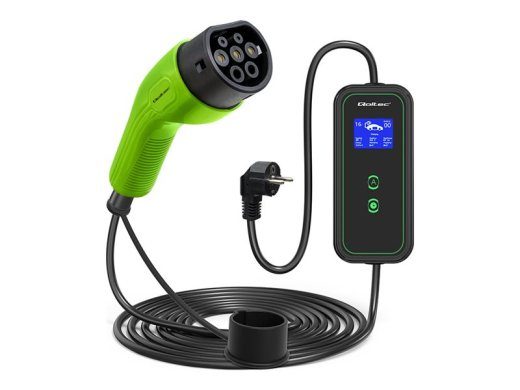 QOLTEC 52470 mobiilladija EV-le 2in1 type2 / 3.5kW / 230V