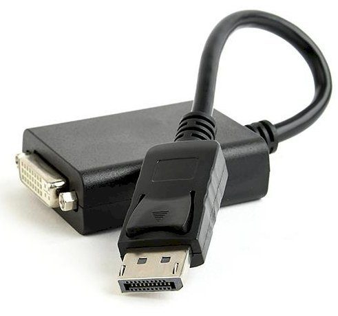 Gembird A-DPM-DVIF-03 DisplayPort kuni DVI adapter kaabel 4K / must