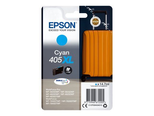 Epson 405XL tsüaan 1100-lehekülge tint C13T05H24010