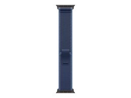 Apple 49mm Blue/Bright Blue Trail Loop - S/M - Black Titanium Finish