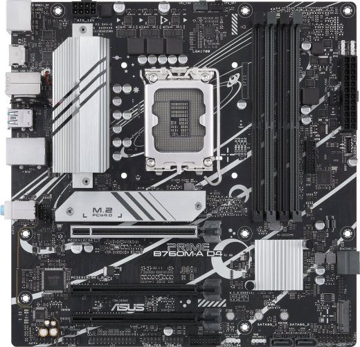 Asus Prime B760M-A D4-CSM emaplaat Intel B760 / LGA 1700 / Micro-ATX
