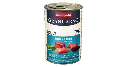 ANIMONDA GranCarno Täiskasvanud Lõhe ja spinat - märg koeratoit - 400g